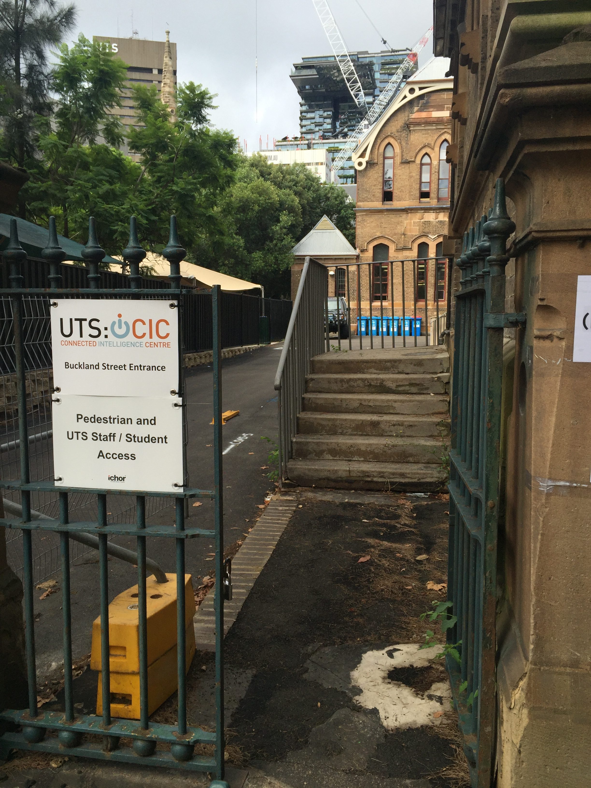 Buckland St entrance for CIC and the Blackfriars precinct
